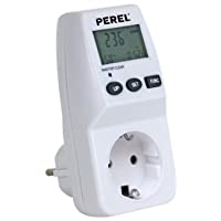 PEREL - E305EM5-G Medidor de costes energéticos 230 V-16 A- contacto de protección 141996